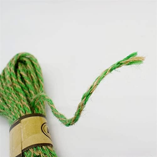 JINYAWEI Евтина Въже 4 мм Цветни Джутовая Конопляная Тканая Въже, за да се Работи на Ръчен труд, за Опаковане на Подаръци, Аксесоари