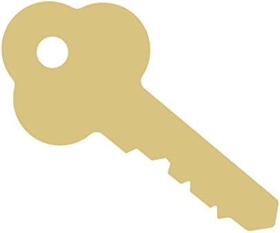 Ключ Силует на Посредника на Новия Собственик на Дома Врата Закачалка все още Мъниче Дървена Форма на Случайни Декор МДФ Форма на Платно