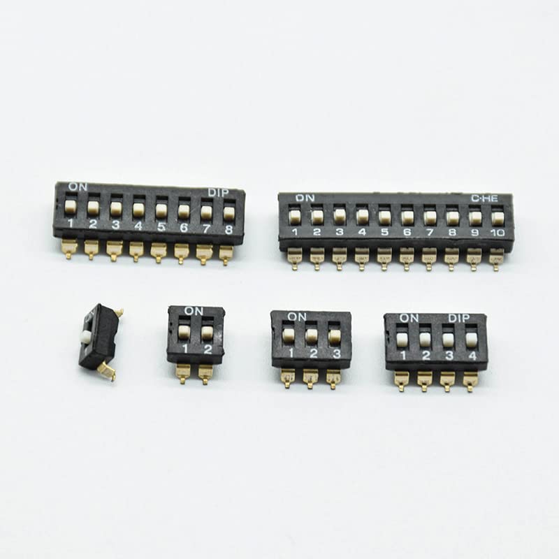 10шт 2.54 мм чип DIP-превключвателя M-2P/3P/4P 5 ПЕНСА 6P/8P Позлатени Крачета SMD-чип (Цвят: 5 ПЕНСА)
