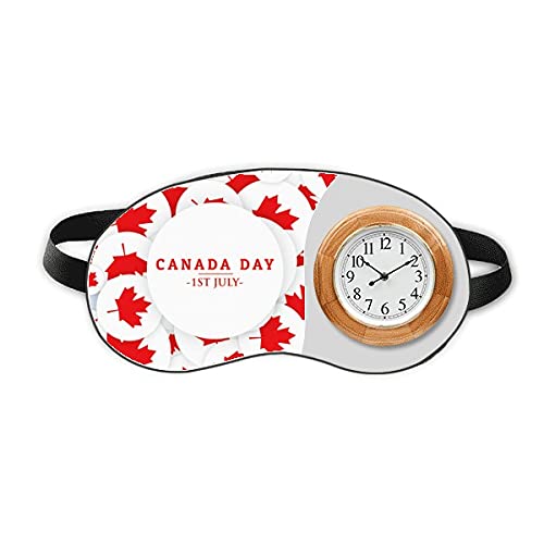 На 4 Юли Maple Happy Canada Day Sleep Eye Head Clock Пътен Калъф-Козирка