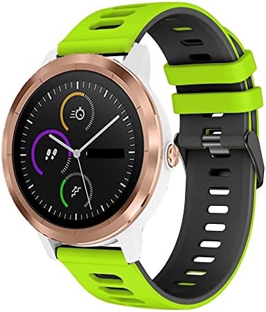 Каишка SAWIDEE 20 мм и 22 мм за Garmin Forerunner 245 645 55 3 Venu Каишка за Samsung Galaxy Watch 3/4 быстросъемный силиконов маншет (Цвят: G, размер: 22 мм за Vivoactive 4)