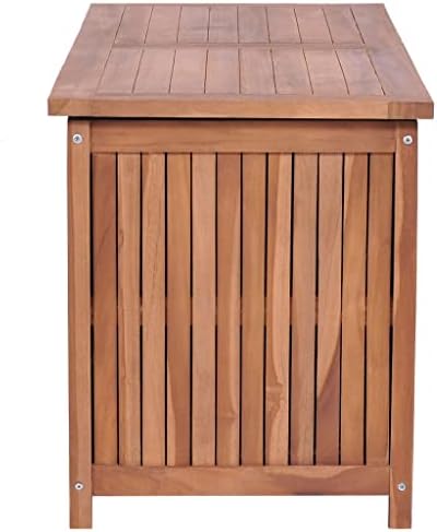 Водоустойчива Кутия за съхранение на палубата, Здрава Кутия за съхранение във вътрешния двор, от масивно Тиково дърво, Организация и съхранение на мебели за двор, У