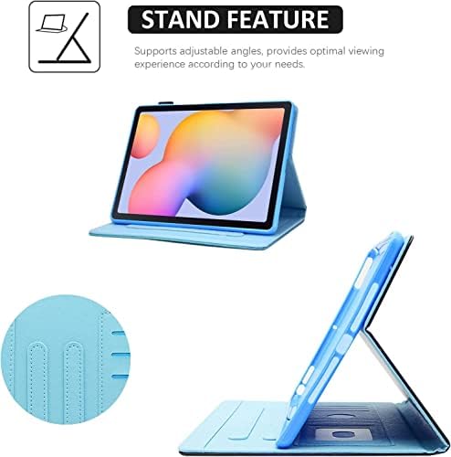 Калъф KEROM за iPad на 10-то поколение 2022 Калъф за iPad 10,9 инча Премиум-клас изкуствена кожа с интелигентни стойка за iPad на 10-то поколение 10,9 инча 2022, Поддръжка на автоматичн