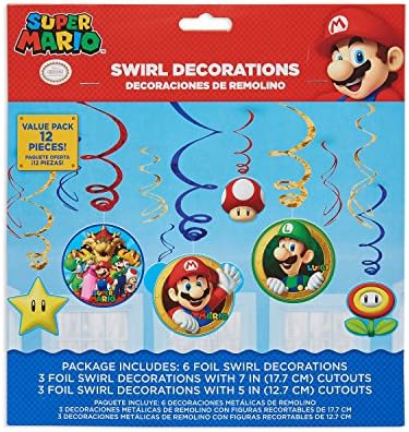 Окачени Реактивни украса Super Mario Brothers - Различни проекти, 12 бр.