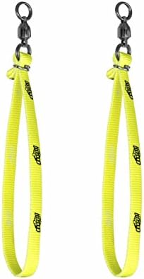 Двойката Петлевидных дръжки за игра кабел с Вграден тръба на шарнирна връзка на шарикоподшипнике (жълт)