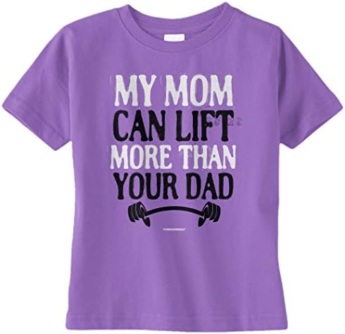 Детска тениска Унисекс Threadrock Baby майка Ми Може да Вдигне повече От Твоя баща