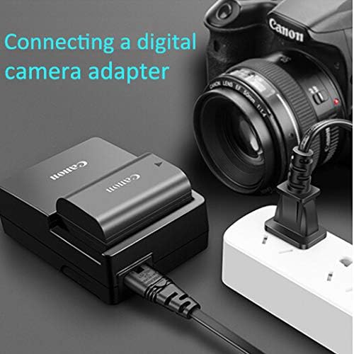 Посочен в UL захранващия кабел XINYUWIN с 2 клипса 6 метра Съвместим с HP Envy/OfficeJet; Canon Pixma/Maxify; Epson Stylus/Workforce/