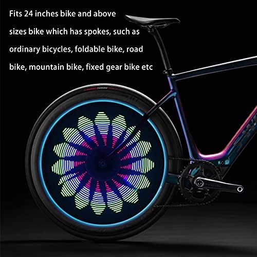 Каране на Фарове QANGEL, RGB Led Водоустойчива Велосипедни фарове за Спици, Велосипедни Фарове за гуми на Ръба, Велосипедни Фарове за колело, Пълен Дисплей колела