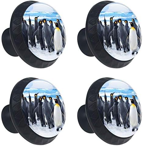 Кралски пингвини се насочват към водата на Фолкландските острови Дръжка чекмедже дръжки за шкафове с винтове 4 бр.
