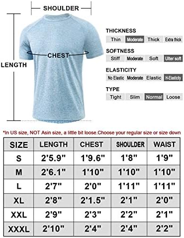 Xelky 4-5 Pack Мъжка Тениска Dry Fit, Впитывающая Влагата, Спортни Тениски За Фитнес, Спортни Дрехи С Къс Ръкав, Отгоре За Тренировки Във