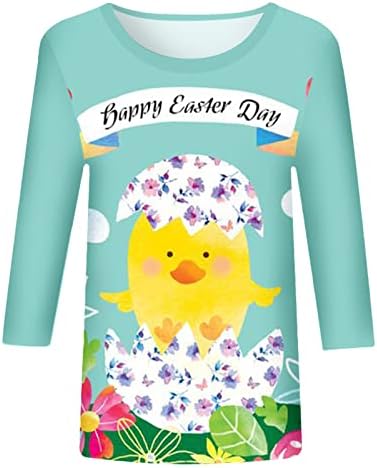 Великденски Ризи за жени, Великденски Яйца, Зайци за Великден, Тениска с Великден Костюм, Тениска с изображение на Заек за Великден за Жени