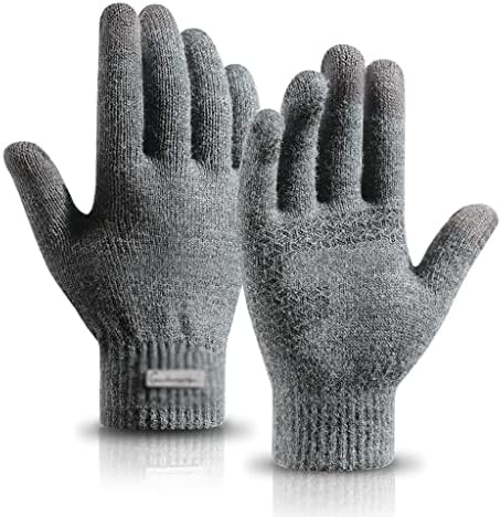 n/a Възли ръкавици от арктическия руно, есенно-зимни Топли мъжки, плюс Кадифе, Дебела козина със защита от търкалянето,