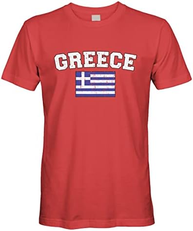 Мъжки Выцветшая тениска с гръцкия флаг Cybertela