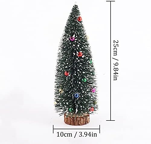 Направи Си Сам Едно Малко Дърво Мини-Ела Декор На Работния Плот Коледа Мини-Коледна Елха Начало Декор Прозрачна Стенни Ваза