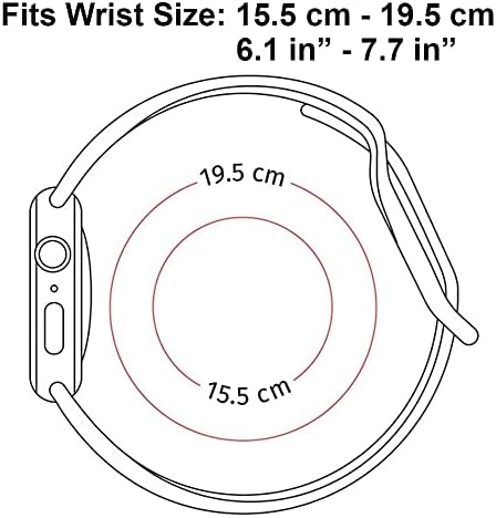 IKIKI-TECH е Съвместим с каишка на Apple Watch 38 мм, 40 мм 41 мм (Акварел фигура есенни горски протеин), Заменяеми Мек Силиконов