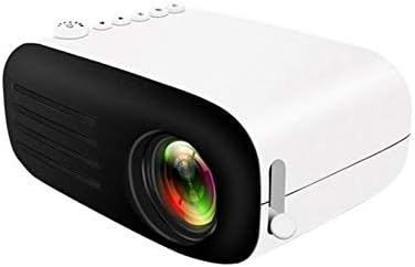 LIANXIAO - Мини led мини-прожектор 1080P за смартфон, домашно кино, мобилен телефон, проектори Full hd, Мини-проектор, съвместим с TV Stick, HDMI, AV, VGA, PS4, смартфон, черно-бяло (цвят: чер?