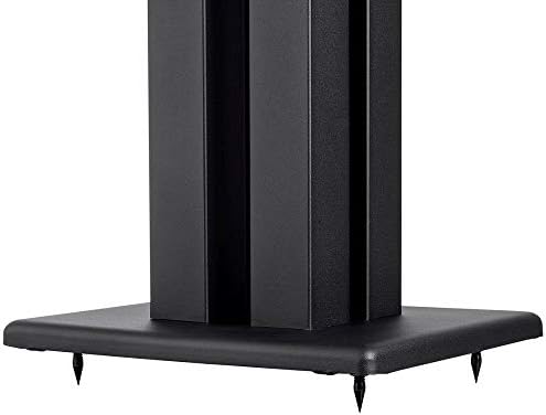 Monolith - 124794 24-инчови стойки за високоговорители (всяка) - Черни | тежи 75 килограма, Регулируеми шипове, Съвместими с Bose, Polk, Sony, Yamaha, Pioneer и други, в Бежово