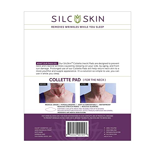 Комплект за грижа за гърдите Silc Skin Complete - Включва 1 уплътнение за врата + 1 уплътнение за врата, получите многократна, самоклеящуюся,