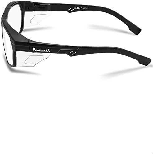 Защитни очила ProtectX Устойчиви на надраскване Фарове за Поликарбонатни Лещи ANSI Z87.1, със защита от ултравиолетови лъчи