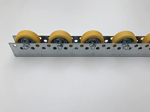 Сачмен ръководство конвейер със стоманени ролки с диаметър 48 мм с антиоксидантна полиуретанова боя с покритие дължина: 1 м)