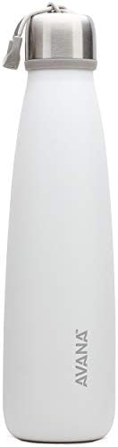Двухстенная Изолирано бутилка за вода Avana Ashbury От Неръждаема Стомана, 18 мл, Бяла