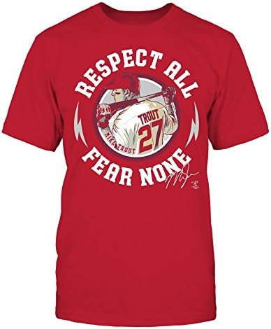 Тениска с фанатским принтом Майк Пъстърва - Respect All Fear None - Мъжки t-shirt Премиум клас / Червен /M