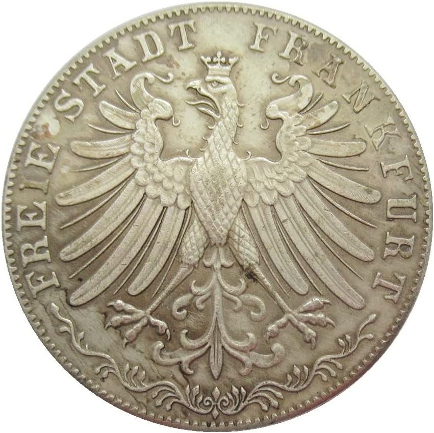 Немска Възпоменателна Монета в 5 марки 1855 година Чужда Реплика от Мед