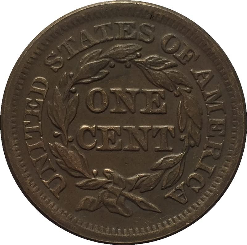 27,5 ММ Стар Американски монети 1854 година, Медни Монети, Старинни Занаяти, Чужди Възпоменателни Монети