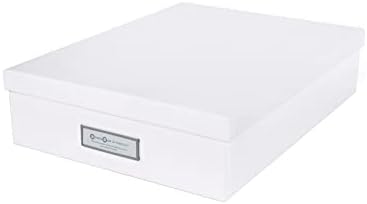 Bigso Box of Sweden Кутия за документи формат А4, Брошури и бележки - Кутия с капак и дръжка - Кутия за съхранение на Древесноволокнистой