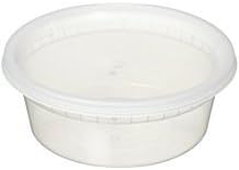 Пластмасови контейнери за съхранение на храна Reditainer с капачки (10, 16 унции)