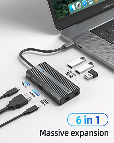 ХЪБ USB C 6 в 1 и Thunderbolt 4 40 gbps