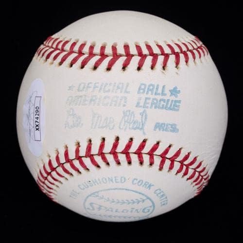 Ретро Играта топката на 1970-те години, с автограф от Джо Ди Маджо OAL (MacPhail) JSA LOA XX74290 - Бейзболни топки С автографи