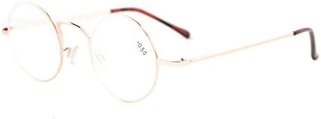 Четци Eyekepper Леки Кръгли Очила за четене в Метален Кръг