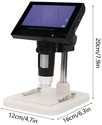 Електронен Микроскоп, 4,3 LCD Дигитален Микроскоп С Висока Разделителна способност 720P/VGA, Увеличение от 1X-1000X, Ендоскопска Камера, Led