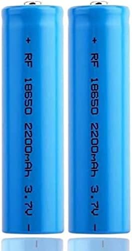 MORBEX Литиево-Йонни Батерии От 3,7 До 2200 mah Литиева Батерия с бутон на Горната, Батерии с Голям Капацитет за led фенер, Налобного фенер, Електронни устройства, 2 броя