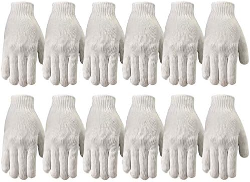 Работни ръкавици Wells Lamont мъжки 12 чифта в опаковка, Бели, Малък опаковане от САЩ