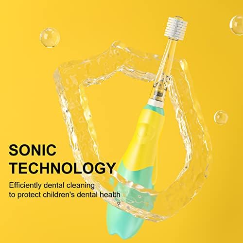 Детска Звукова четка за Зъби CAREISM с мека четка 360 ° За Пълно почистване на зъбите (светло синя)