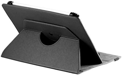 Черен калъф Navitech от изкуствена кожа с поставка за въртене на 360 градуса и стилуса, съвместими с таблета Sony Xperia Z2