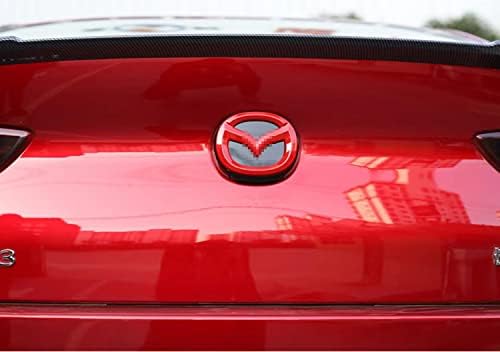 MAXDOOL Авто Предни Задни Лого, Декоративна Капачка, Стикер с Пайети, Рамка, на Финала, Емблемата на Mazda 3, Външни Аксесоари (Предната