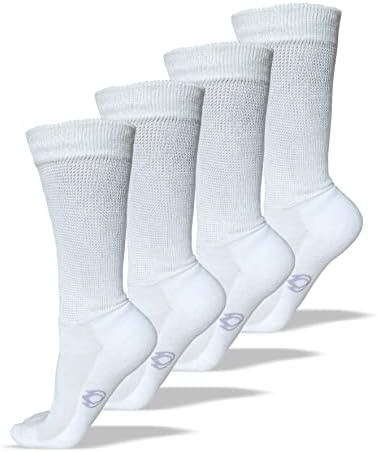 Дамски диабет чорапи Hyaluxe за глезените и екипажа, Не Сковывающие движение, Подобряване на Кръвообращението, С възглавница, обувки
