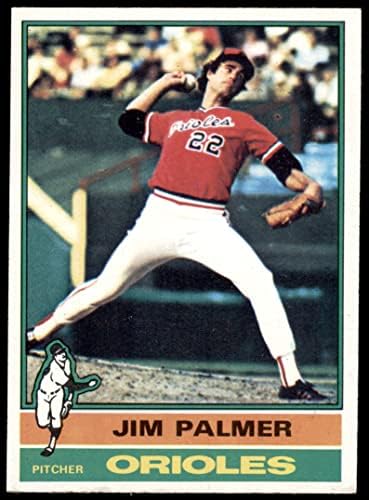 1976 Topps 450 Джим Палмър Балтимор Ориълс (Бейзболна картичка) EX/MT Orioles