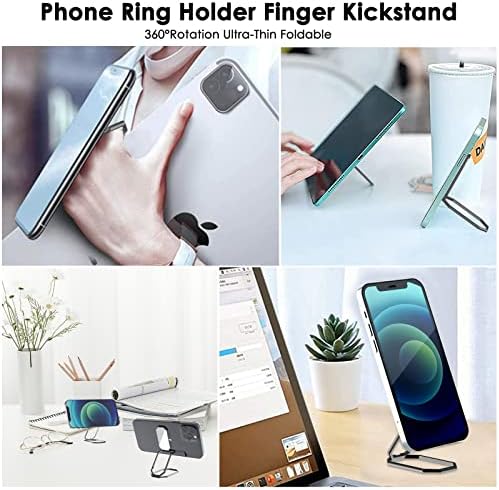 Притежателят на пръстена за телефон imeilee, Поставка за отпечатъци, Обновена Метална писалка за телефон със завъртане на 360