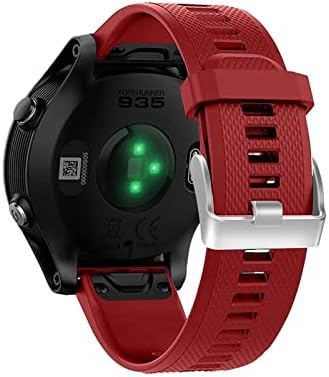 FORFC Взаимозаменяеми Силикон Каишка за часовник Garmin Forerunner 935 GPS Watch Quick Release Каишки за ръчни часовници (Цвят: 1)