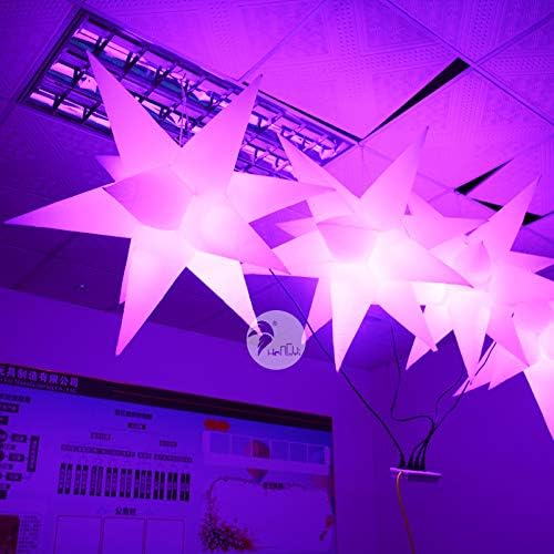 Големи звезди светлина LED Украса реклама на Смърт чрез Обесване Надуваеми Осветяване на Надуваеми