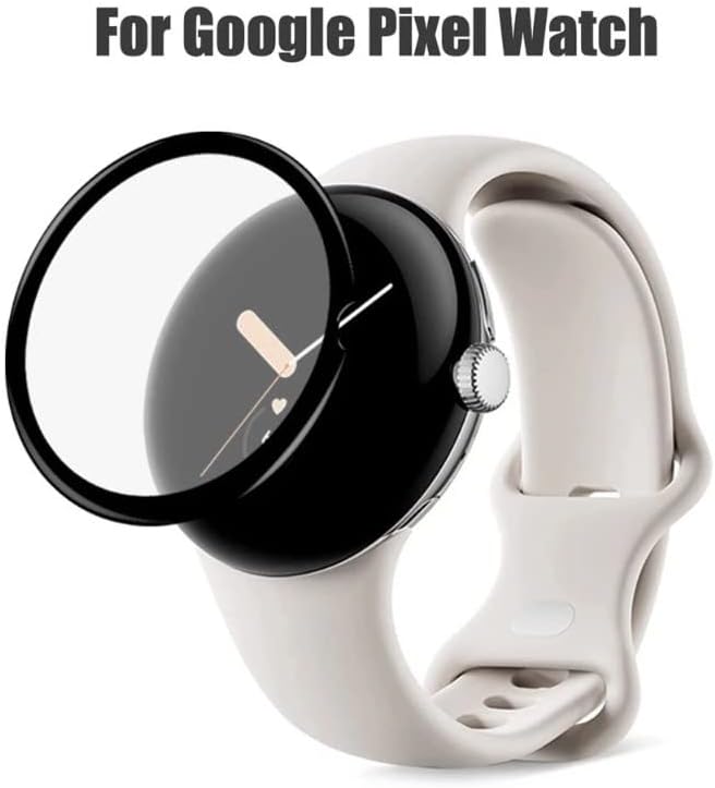 Защитно фолио за екран от 3 опаковки, Съвместима с защитно фолио за Google Pixel Watch, Защитна Подплата, изработени от закалено стъкло за Google Pixel Watch