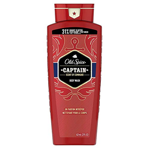 Препарат за измиване на тялото Old Spice за мъже, Captain Scent of Command, 21 Ет. унция (опаковка от 4 броя)