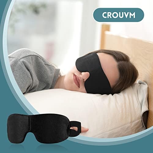 CROUVM 28 Опаковки за Еднократна маска за очи за сън, за мъже и жени, Маска за очи с превръзка на очите, Калъф-козирка за Сън, Нощен Маска