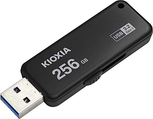 Флаш памет Kioxia U365 TransMemory 256GB USB3.2 Gen 1 R150 Преносим Диск за пренос на данни USB устройство Черно LU365K256GG4