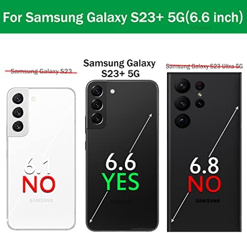 Dzxouui за Samsung Galaxy S23 Плюс Калъф, Калъф Galaxy S23 Plus Тънък Гумен устойчив на удари калъф за Samsung S23 Плюс Калъф за телефон