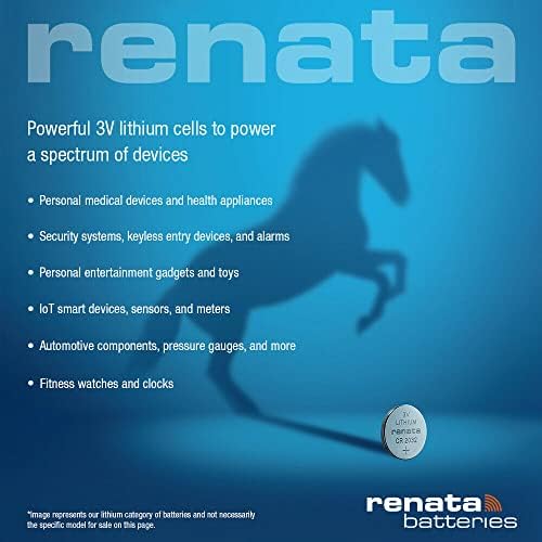 Батерии Renata CR2430 - Литиева батерия с капацитет от 3 В с монетоприемником 2430 (2 точка)